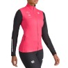 Kvinner jersey Sportful Squadra W Bringebærrosa / svart